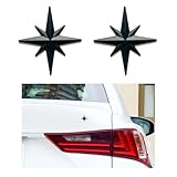 KoovDem 2PCS Metal Badge Stickers 3D Automotive Badge for 2018-2024 Toyota Camry SE XSE LE XLE JDM M4, Self-Adhesive Emblem Decal Decoration for Auto Trunk Tailgate Fenders Car Body,Black