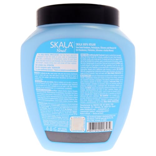 Image of SKALA Expert Mais Cachos 2 in 1 Treatment Cream & Leave In Conditioner for Curly Hair, Vegan Hair Mask, Shea Butter & Castor Oil, Deep Hydration Mask, Softening & Smoothing, Anti Frizz Formula, 1000g