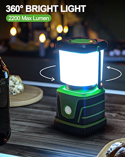 OBVHNUA Lanterna da Campeggio Ricaricabile