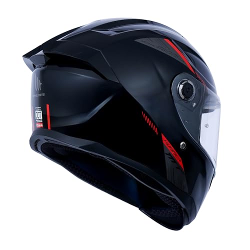 Image of MT Helmets Hummer B Solid Full Face Helmet - DOT, ISI & ECE R22.06 Certified, Polycarbonate Shell, Dual‑Density EPS, Pinlock‑Ready, Micrometric MDTC Fastener (~1450 g)