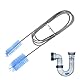 GHPKOTW 1 Stück Aquarium Reinigungsbürste, 155Cm Aquarium Reinigungsbürste Flexible Double Ended Aquarium Schläuche Filter Rohrbürste, Für Aquarium, Blau