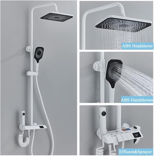 Mitigeur de douche de luxe avec touches piano intelligentes et cascade