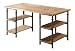 Homelegance 3228-15 Writing Desk with Metal Frame, Burnished Brown