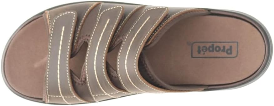 Propet Mens Hatcher Slide Casual Sandals Casual - Brown - Image 4