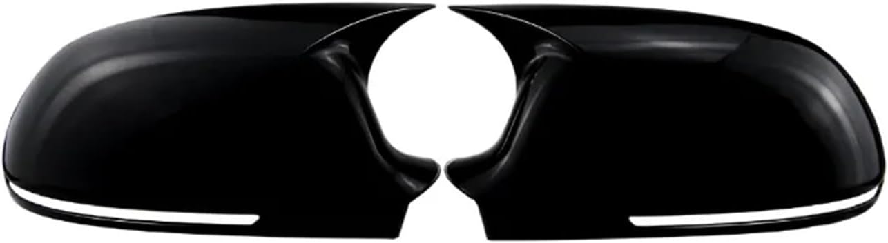 Pair Side Wing Mirror Cover Compatible with A3 8P A4 A5 B8 B8.5 Q3 A6 C6 4F S6 Add On Side Rear View Mirror Cap Cover Car Accessories (Color : Carbon Look-B8.5)