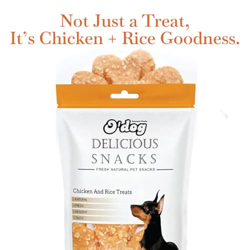Image of Pets Empire O'Dog Delicious Fresh Natural Pet Snacks, Dog Treats for All Life Stages (Chicken & Rice Treat) (420 gm)