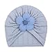 Yuly Thereisno Lovely Floral Pattern Infant Hat Warm Headwear Fashionable Cap Trendy Floral Cap for Babies for Indoor & Outdoor Gift White, 18x19cm/7.09x7.48inch