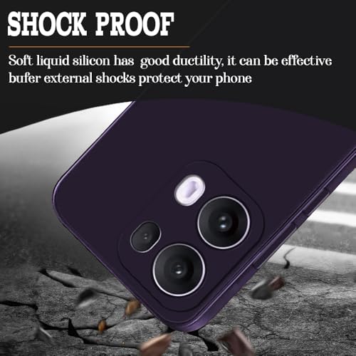 Image of Back Cover for Oppo Reno13 Pro 5G | Full Camera Protection | Premium Liquid Silicon Case | Flexible Bumper Case for Oppo Reno13 Pro 5G (Maroon Red)