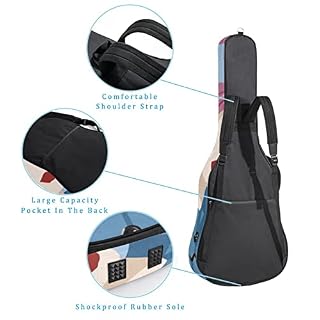 Housse de transport étanche pour guitare avec bandoulière réglable Motif fille, Multicolore 03., 42.9×16.9×4.7 in… - Les Beatles, Paul McCartney, John Lennon, RIngo Starr, George Harrison Housse de transport étanche pour guitare avec bandoulière réglable Motif fille, Multicolore 03., 42.9x16.9x4.7 in… – Image 3