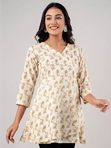 Image of feranoid Women Cotton Angrakha Kurti