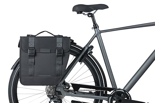Basil Tour Doppeltasche – MIK-System – 28 Liter – wetterfest – Schwarz