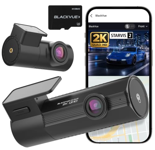 BlackVue Elite 8, 2K+2K Dash Cam Front and Rear, STARVIS 2, HDR, Free 64GB
