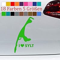 Sylt Aufkleber 20x11cm JDM Sand Style Auto Love Sylt Sticker Decal Insel Kleber In 18 Farben - Foto 13