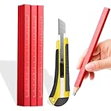 ✏Design polygonal : Les crayons de charpentier présentent un design polygonal aux bords ovales et tranchants. Cela améliore non seulement la prise en main, mais empêche également le crayon de rouler ou de tomber accidentellement sur des surfaces planes ou courbes.