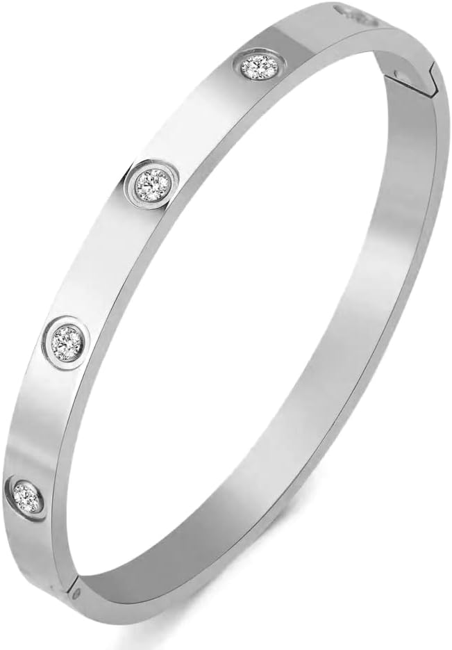 Men Women’s 18K Gold Bracelet Crystals Elements Inspiration Bracelet Jewelry Perimeter 7-7.5inch