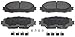 Wagner ThermoQuiet PD1184 Ceramic Disc Pad Set With Installation Hardware, Front