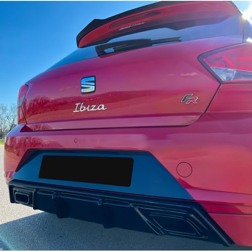 Oneway Difusor traseiro compatível com Seat Ibiza (6F) 2017 - Incl. FR - Preto brilhante