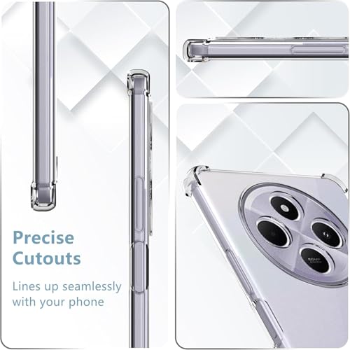 Image of REALCASE Silicone Redmi A4 5G Back Cover Scratch Resistant Protective Crystal Clear Transparent Back Cover for Redmi A4 5G / Poco C75 5G / Redmi 14C 5G / Poco M7 5G