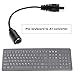 Be In Your Mind 2Pcs Black PS2 Keyboard to at Convertor 5 Pin DIN Male to 6 Pin Mini DIN Female PS2 Keyboard Adapter for Computer PC Keyboard Mouse Converter