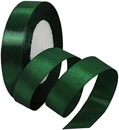 ATBEAMEN Red Ribbon 6mm for Gift Wrapping 91M, Double Sided Red Satin Ribbon 6mm Thick Fabric Ribbon for Crafting Cake Ribbon,Hair Bow Ribbon,Balloon,Christmas Decoration,Wedding Car Ribbon
