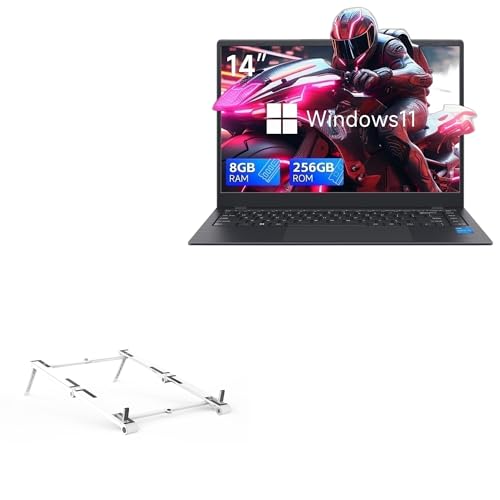 Base ajustable portátil de aluminio para laptop 14.1 in