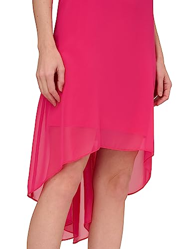 Image of Adrianna Papell Chiffon Overlay Sheath Dress
