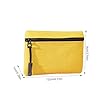 Kleine Geldbörse für Kleingeld, Stoff, Schlüssel, Organizer, Kosmetik-Organizer aus Oxford-Stoff, Kosmetik-Organizer mit Reißverschluss, Münzgeldbörse, Kleingeldhalter für Männer und Frauen, gelb #5