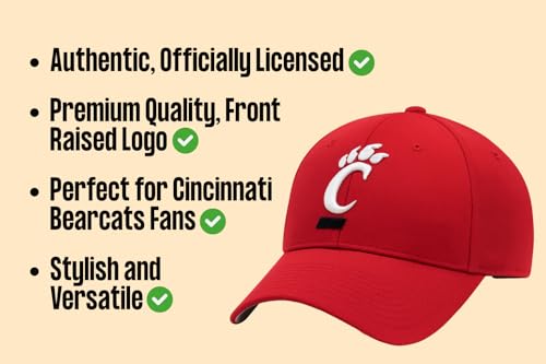 Gorra clásica bordada ajustable de Cincinnati Red miniatura 5