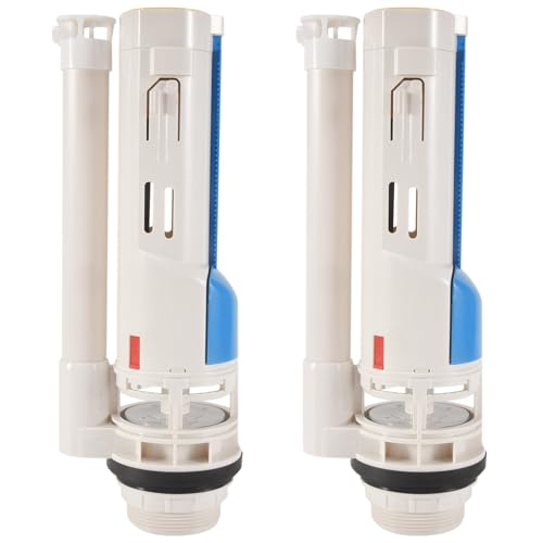 Utopially 2X Split Toilet Drain Valve Two-Button Toilet Water Outlet Valve Dual Flush Fill Water Tank Accessories