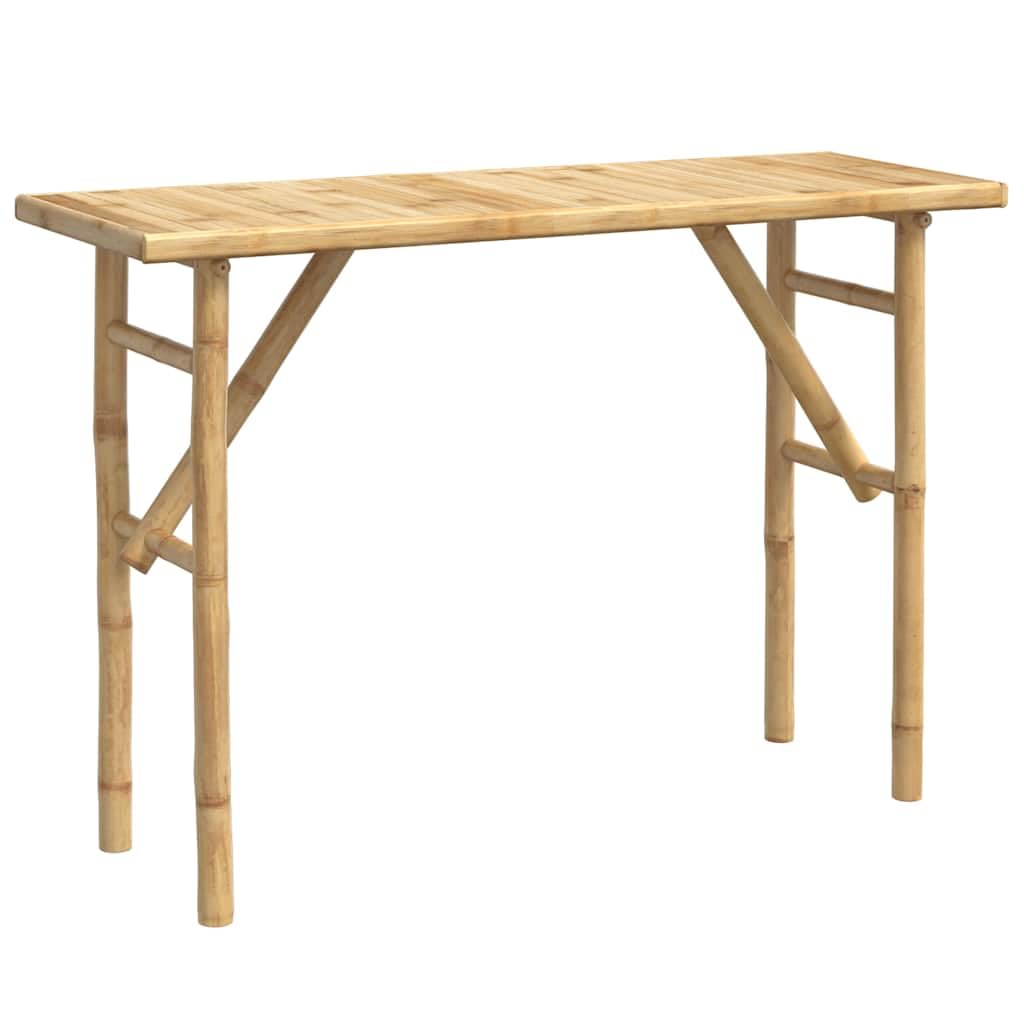 Bambus Konsolentisch 115x39x75 cm | Stabil, wasserbeständig, pflegeleicht mit feuchtem Tuch, für Wohnzimmer, Flur, Balkon