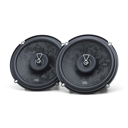 JBL Stage3 Gen2 68F Haut-Parleurs Voiture Coaxiaux 2 Voies 16,5cm (6,5 Pouces) 560W Pack de 2 - Hi-FI Audio Automobile Basses Plus One Tweeter PEI sans Grille Montage Type Origine Discret