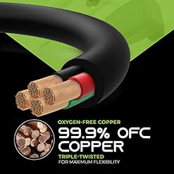 GearIT 14/4 Speaker Wire (250 Feet) 14AWG Gauge, Black 4-Conductors/Outdoor Direct Burial in Ground/in Wall / CL3 CL2 Rated - OFC Oxygen-Free Copper, Black 250ft - Image 5