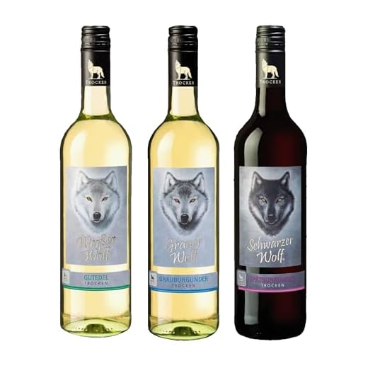 Wolfenweiler Wein-Paket Wölfe - Grauburgunder, Spätburgunder & Gutedel trocken intensiv vollmundig - ideal als Geschenk, Weiß - und Rotwein Set aus Baden (3 x 0,75l)