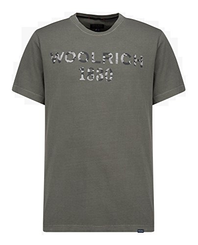 Woolrich - Camiseta - para hombre FISHING GREEN Small