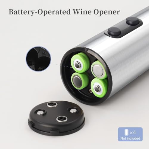 Image of PEIPU Electric Wine Bottle Opener, Easy to Use, Perfect for Home, Restaurants & Travel, Wine Lovers & Host, 1pack-Clear