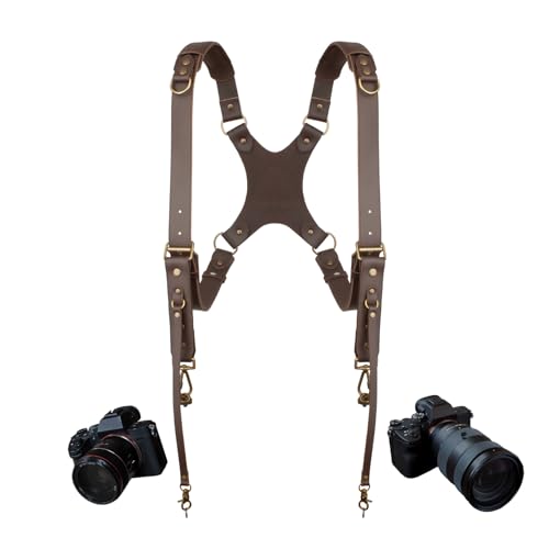 4J LEDR Tracolla Fotocamera Marrone per DSLR/SLR