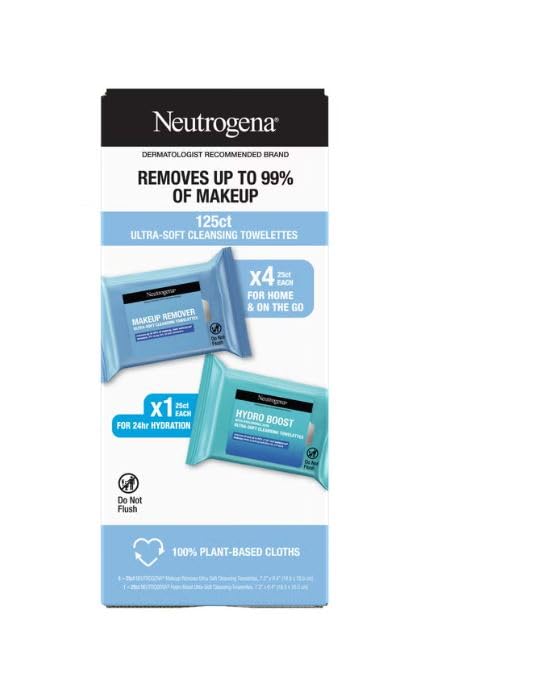 Neutrogena Makeup Remover & Night Calming Cleansing Towelettes (125 Count)
