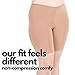 Undersummers Classic Shortlette, Plus Size Slip Shorts for Women Under Dress, Thigh Anti Chafing Shorts Women, Undergarments for Dresses, 2 Pack (4X, Black and Beige)