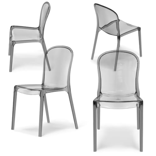 [DESIGN] La sedia in metacrilato EVA, grazie al design unico e raffinato, è ideale per ogni ambiente casalingo o professionale: che sia in sala da pranzo, in cucina, nel soggiorno, nella sala d’attesa del tuo studio professionale, nei bar o nei ristoranti. Scegli la finitura che più si adatta al tuo ambiente: opta per l’effetto trasparente per uno stile neutro o per l’effetto trasparente fumè o petrolio per dare un tocco di colore. Le linee essenziali si coniugano con uno stile moderno dando vita a un nuovo design, dove comfort e praticità sono in primo piano.