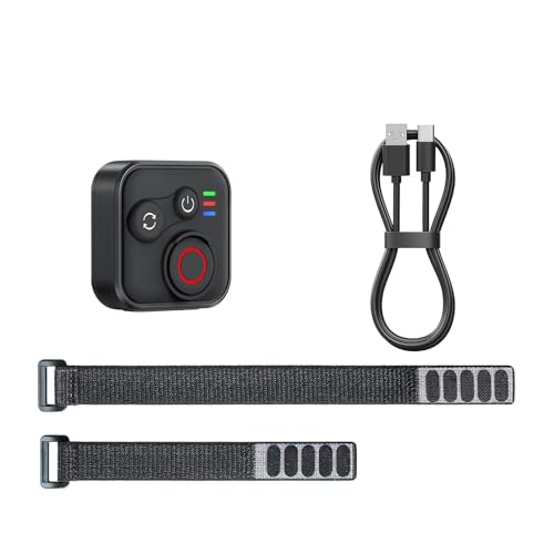 LICHIFIT Mando a distancia Bluetooth para cámara Insta360 X5/X4/X3/Ace Pro 2/GO 3S para GoPro Hero 13/12/11/10/9/Max 2/Mini cámara y smartphone, impermeable, inalámbrico, control remoto inteligente