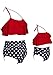 WIWIQS Summer Mommy and Me Matching Swimsuits Two Pieces Beachwear Fashion Summer Bikini Set RED 104