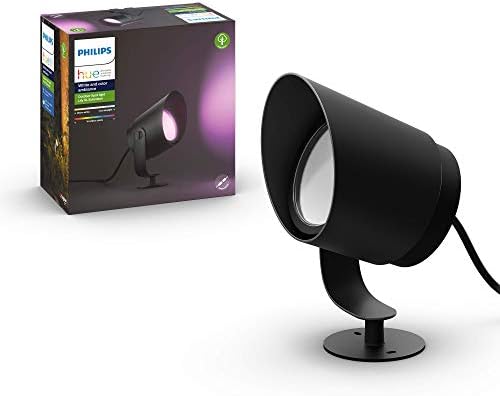 Philips Hue Lily White and Colour Ambiance LED Outdoor Smart Light [Base Kit - 3 Lily] , Requires Hue Bridge , Works with Alexa, Google Assistant and Apple Homekit.