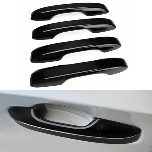 Upgraded Snap-on Door Handle Cover Compatible for 2022-2024 2025 2026 Honda Civic Accessories for 2023 2024 2025 2026 Honda CRV Accord HRV No Adhesive Handle Protectors Glossy Black