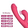 Portable Wireless Massage for Women 2-in-1 with Wave Movements and Air Pulse USB Rechargeable 10 Vibration Modes Comfort Silicone Couple Wellness Relaxation