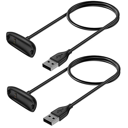 KIMILAR 2 Pack Compatible with Fitbit Inspire 2 Charger Cable, 3.3ft Replacement USB Charging Cable Cord Dock Stand Accessories Adapter Compatible with Fitbit Inspire 2 Smartwatch