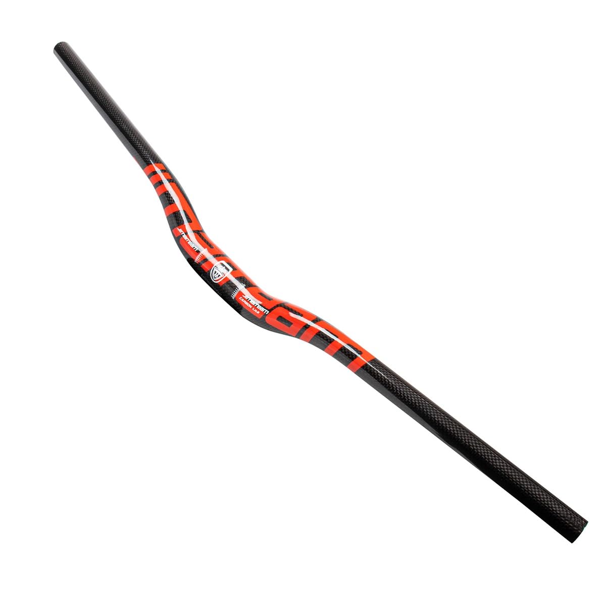 Delvoye Red 31.8Mm Mtb Handlebar 580-760Mm Extra Long Handlebars 3K Carbon Fiber Bicycle Riser Bar Mountain Bike Road Bike Handle Bars (Color : Size : 640Mm)