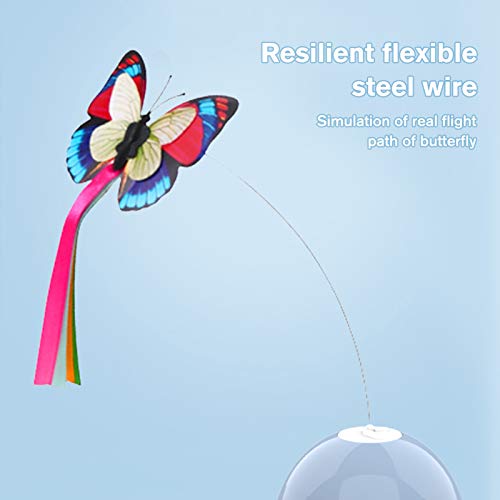 Brinquedo giratório elétrico interativo para gatos Adaskala Brinquedo giratório de 360 ​​graus para