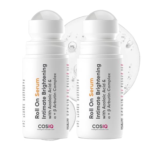 Cos-IQ Intimate Brightening Roll-On Serum 80ml | With Azelaic Acid & Alpha + Beta Arbutin Complex | 60 Days Pack