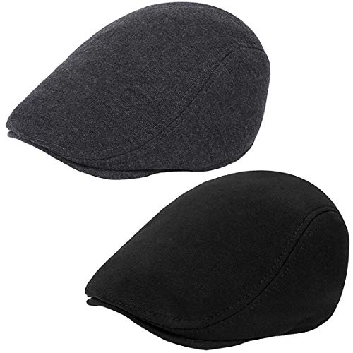 Image of WETOO Men's Flat Cap Gatsby Newsboy Lvy Irish Hats Driving Cabbie Hunting Cap