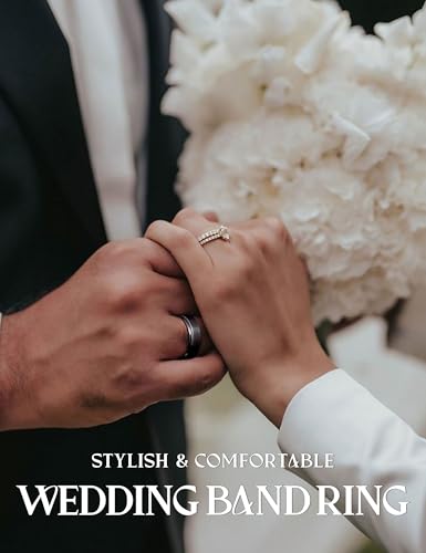 jstyle stainless steel wedding rings for men women 8mm mens wedding band silverblackgold engagement mens rings matte surface polished edge men ring jewelry comfort fit 6-14